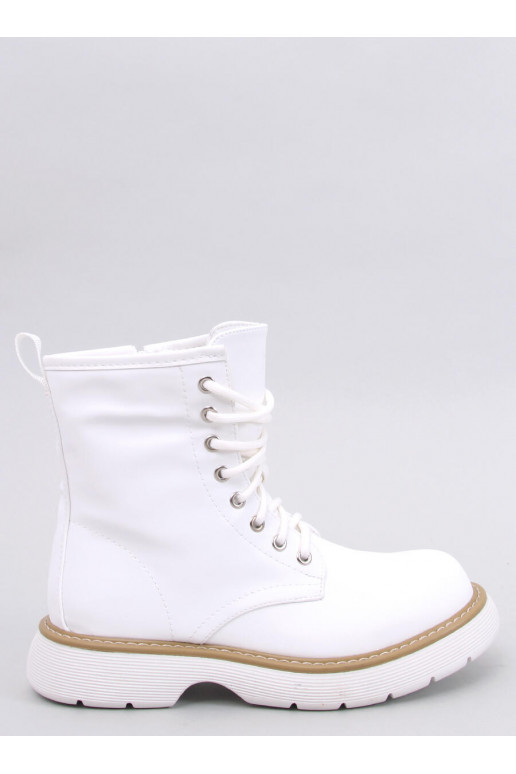 Botas con cordones en color blanco PEDDY WHITE