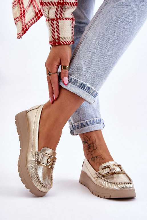 Mocasines de plataforma con adornos... Mocasines de plataforma con adornos...