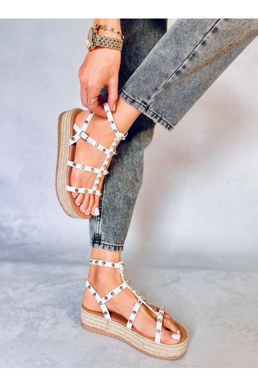 Sandalias con remaches ALIZE BLANCO