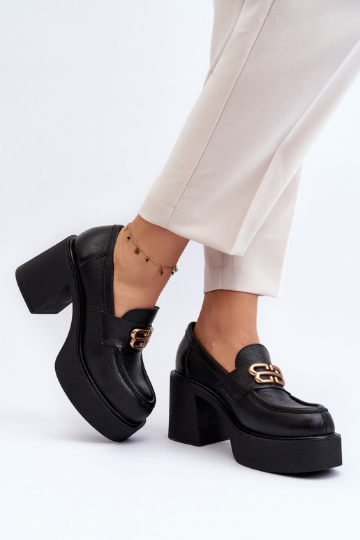 Botas con tacón color negro Zazoo