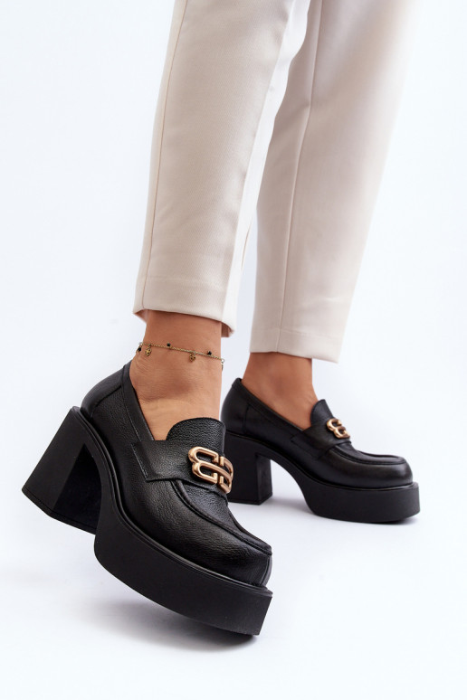 Botas con tacón color negro Zazoo