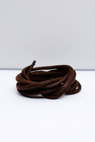 Cordones Corbby encerados marrones