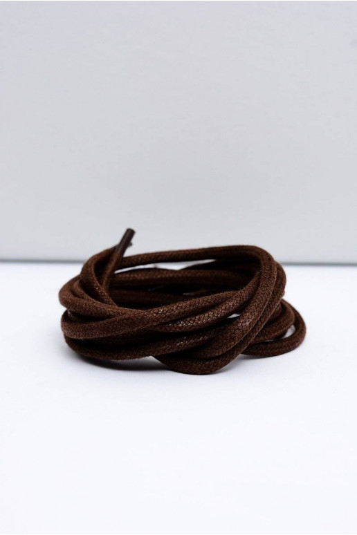 Cordones Corbby encerados marrones