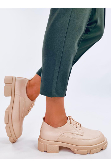 Mocasines con suela elevada UNNA BEIGE 2