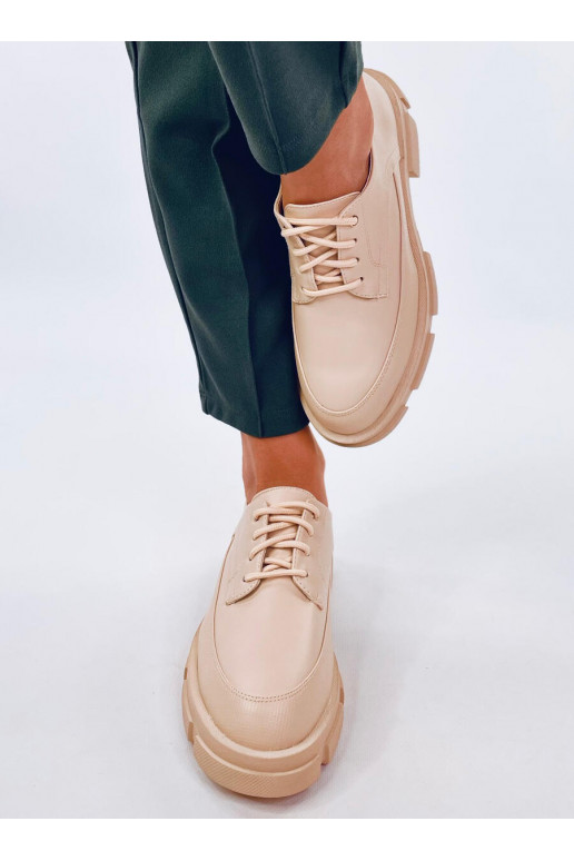 Mocasines con suela elevada UNNA BEIGE