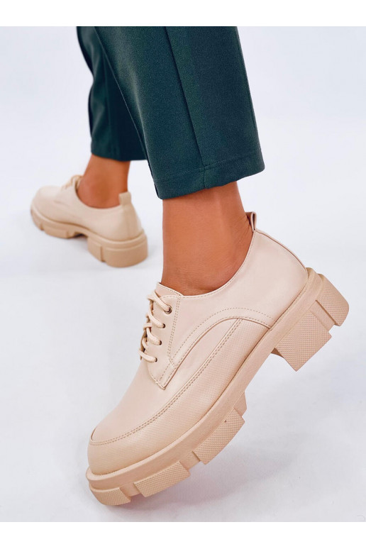 Mocasines con suela elevada UNNA BEIGE