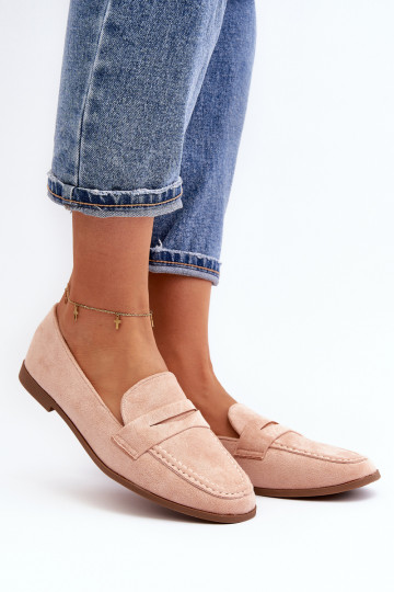 Mocasines modelo clásico en color rosa Olevin