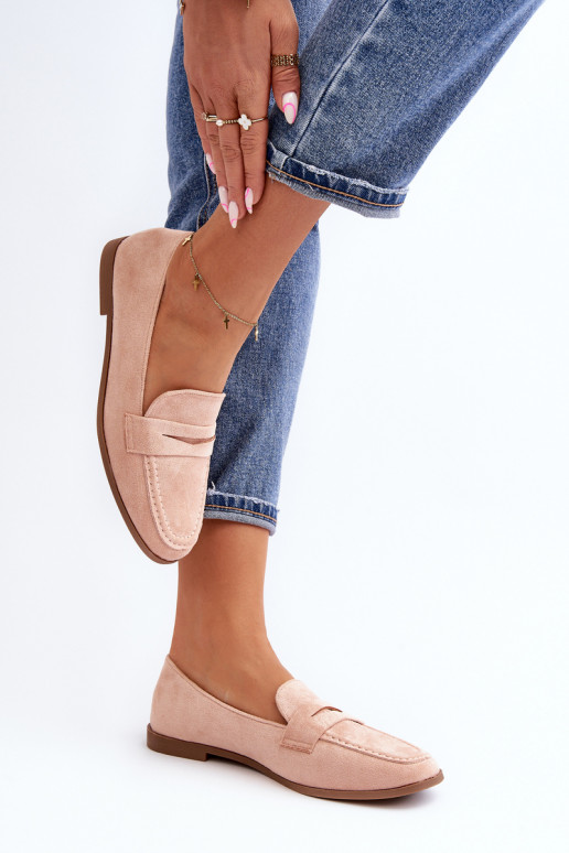 Mocasines modelo clásico en color rosa Olevin