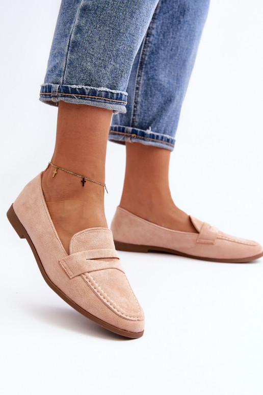 Mocasines modelo clásico en color rosa Olevin