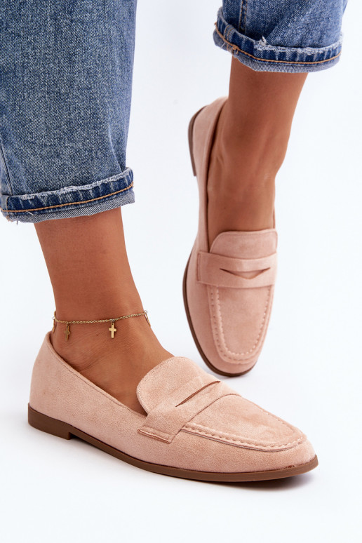 Mocasines modelo clásico en color rosa Olevin
