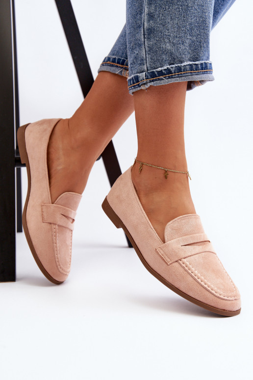 Mocasines modelo clásico en color rosa Olevin