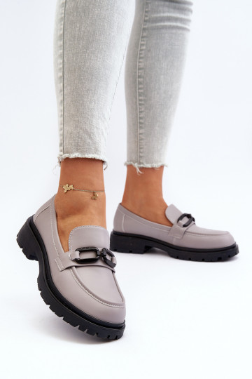 Mocasines color gris Imbleria