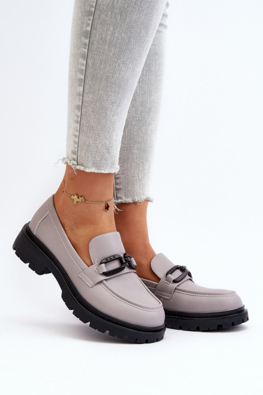 Mocasines color gris Imbleria