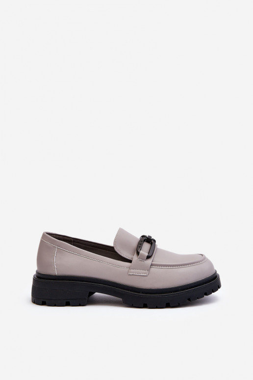 Mocasines color gris Imbleria
