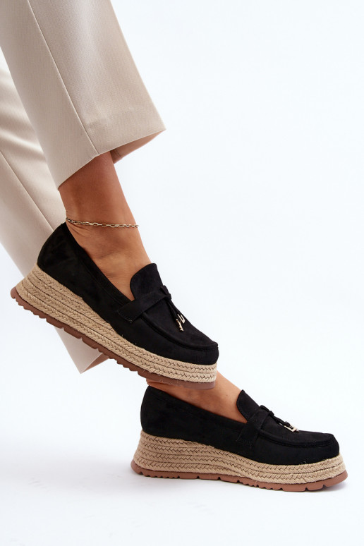 Mocasines en color negro Torresia