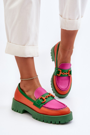 Mocasines CheBello naranja...