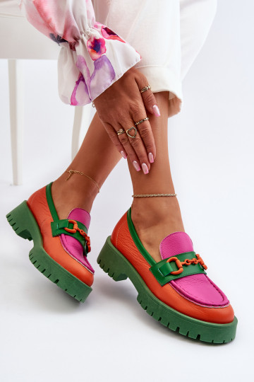 Mocasines CheBello naranja... 2