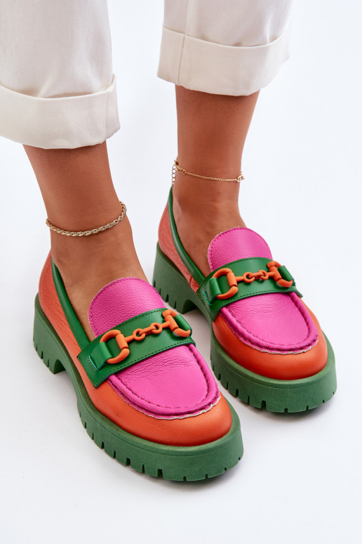 Mocasines CheBello naranja con adornos Mocasines CheBello naranja con adornos