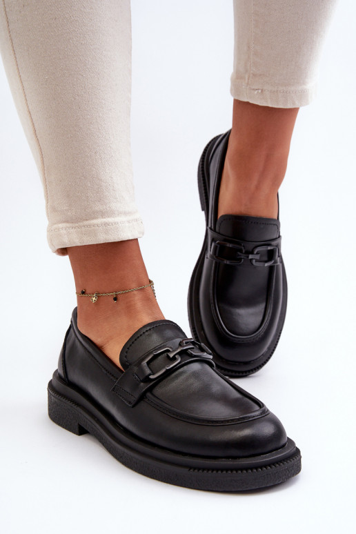 Mocasines de mujer en color negro...