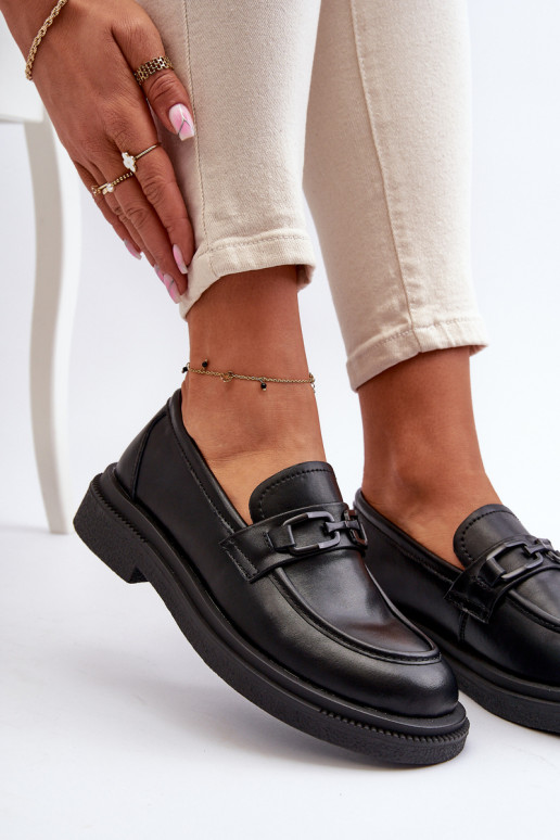 Mocasines de mujer en color negro...