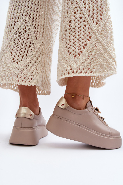 Zapatillas modelo zapatos con bonitos detalles CheBello 4292 beige