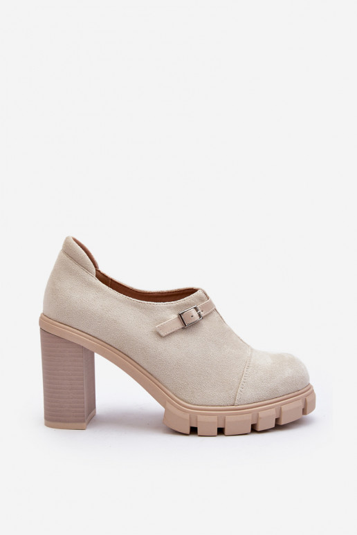 Zapatos tacón Tauina marfil