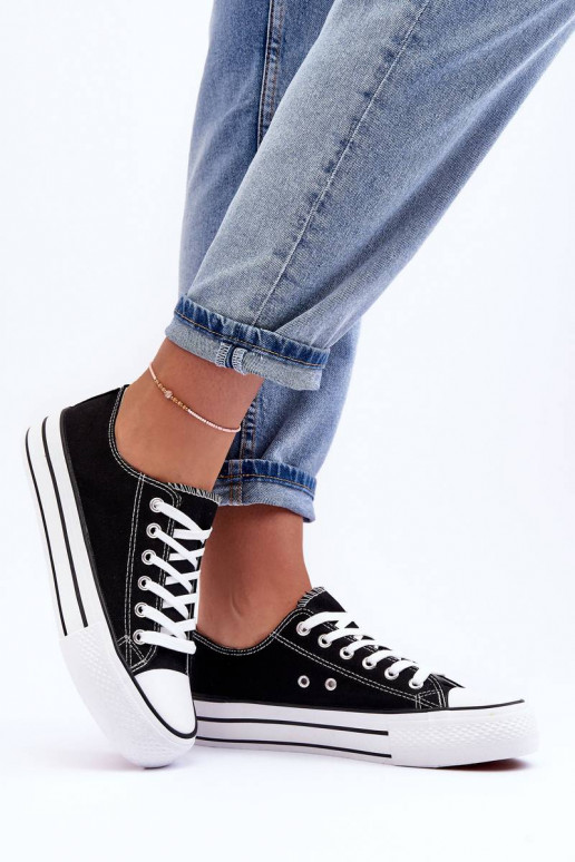 Zapatos de ocio del modelo clásico con plataforma en color negro Jazlyn