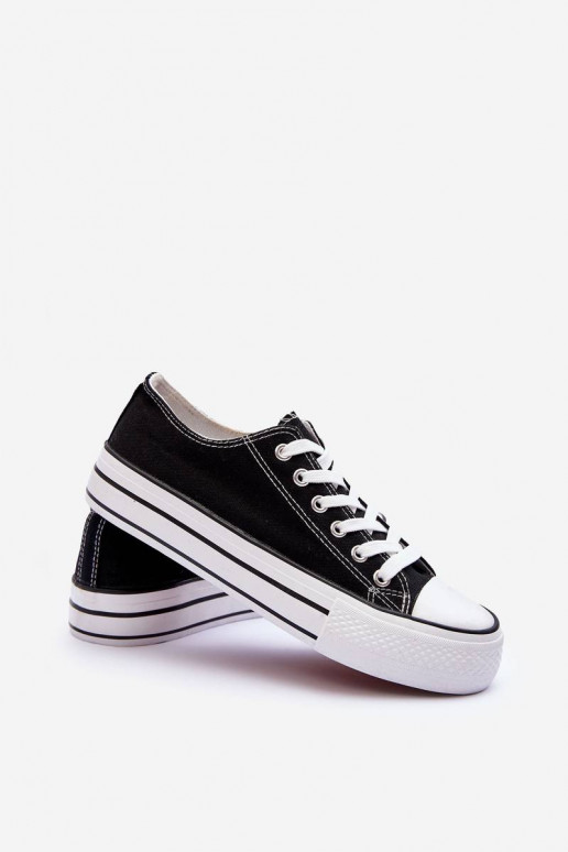Zapatos de ocio del modelo clásico con plataforma en color negro Jazlyn