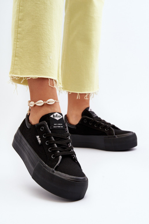 Zapatos de ocio con plataforma Lee Cooper negro