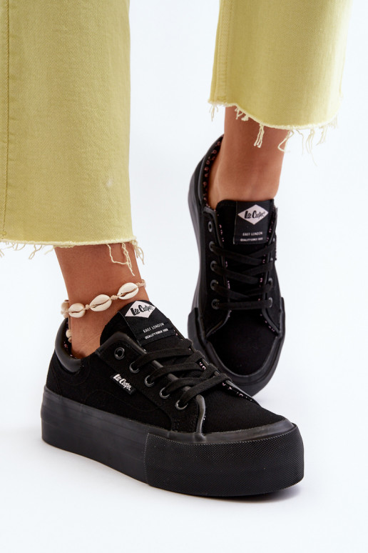 Zapatos de ocio con plataforma Lee Cooper negro