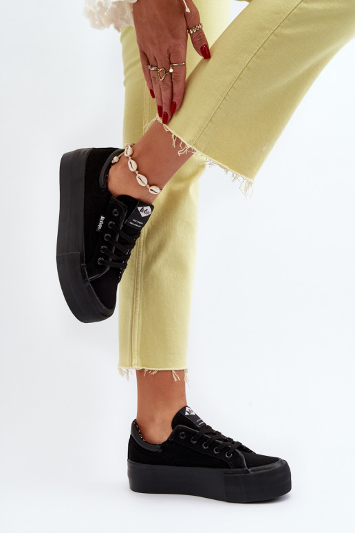 Zapatos de ocio con plataforma Lee Cooper negro