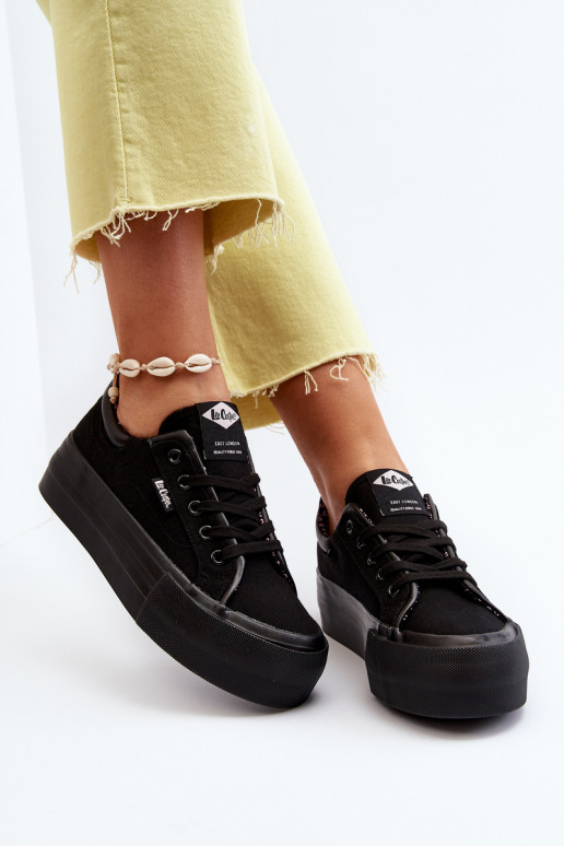 Zapatos de ocio con plataforma Lee Cooper negro