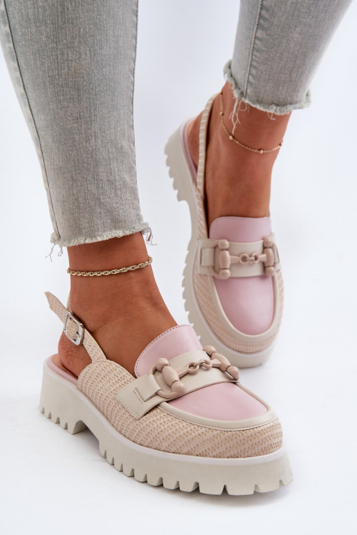 Sandalias de mujer con tacón ancho y...