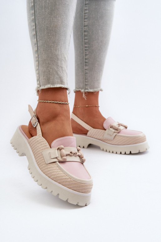 Sandalias de mujer con tacón ancho y...