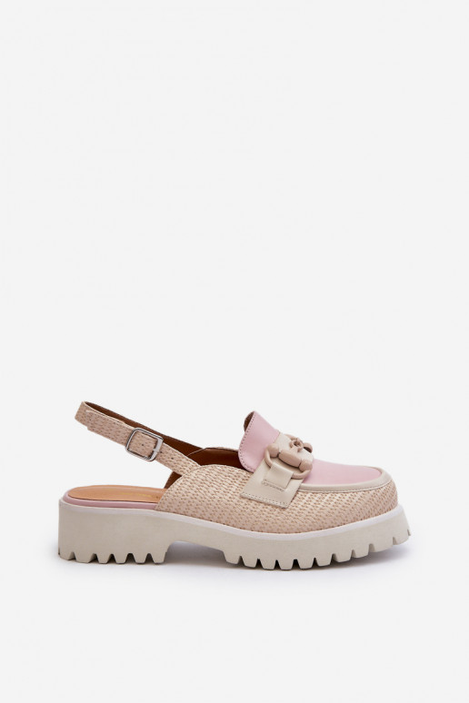 Sandalias de mujer con tacón ancho y...