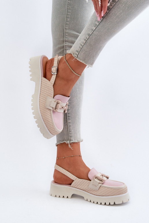 Sandalias de mujer con tacón ancho y...