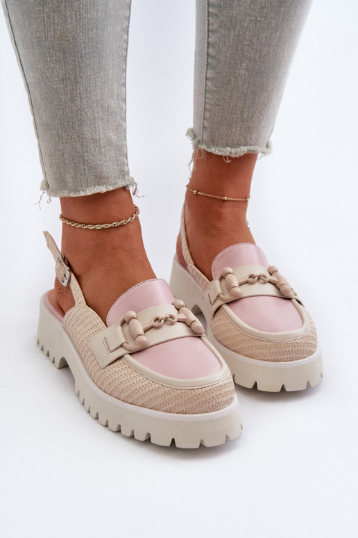 Sandalias de mujer con tacón ancho y...