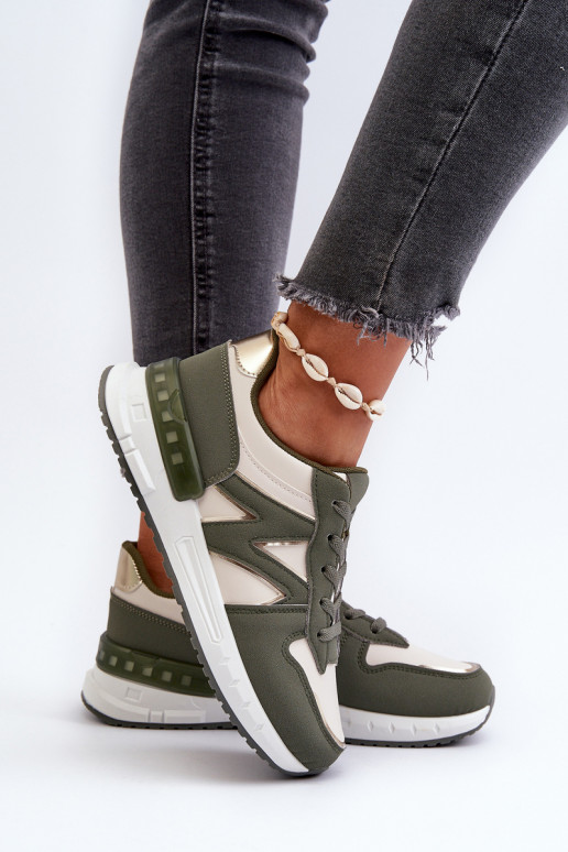 Zapatillas modelo zapatos color verde Kaimans