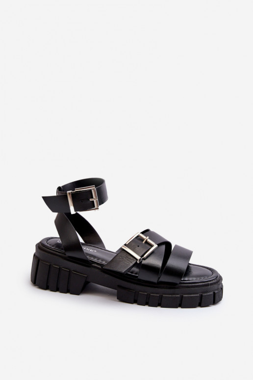 Sandalias de mujer en color negro Eladira