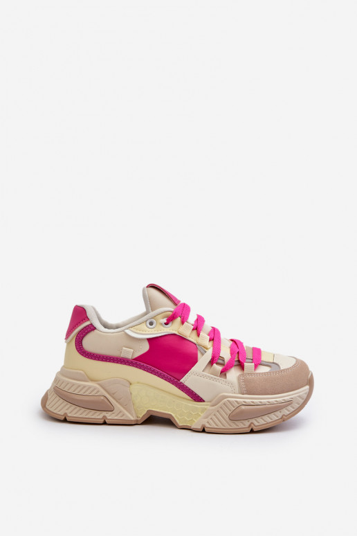 Zapatos con suela maciza en color rosa Peonema