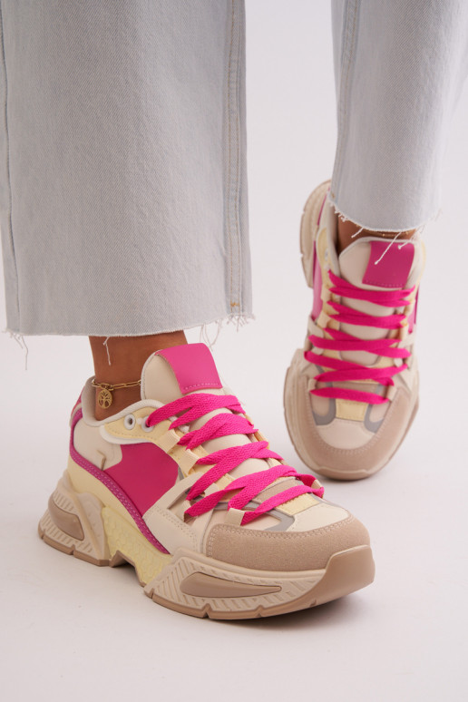 Zapatos con suela maciza en color rosa Peonema