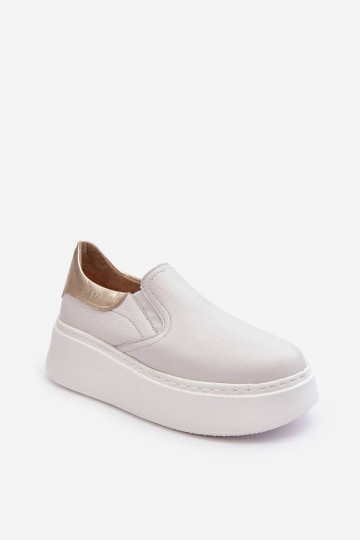 Zapatillas con plataforma en color blanco Lemar Manish 2