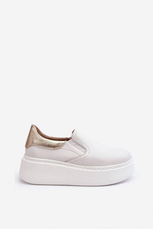 Zapatillas con plataforma en color blanco Lemar Manish