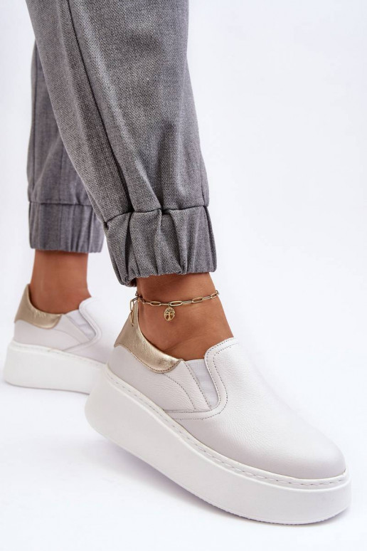 Zapatillas con plataforma en color blanco Lemar Manish
