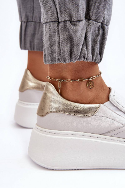 Zapatillas con plataforma en color blanco Lemar Manish
