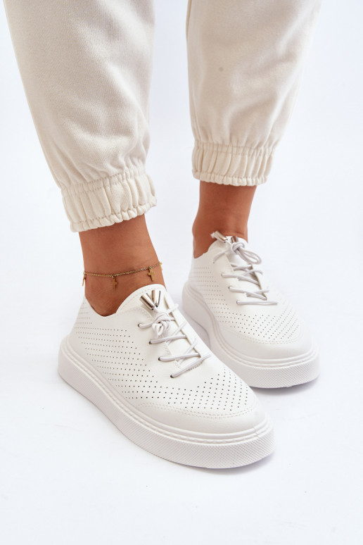 Zapatos casual en color blanco Unassemia