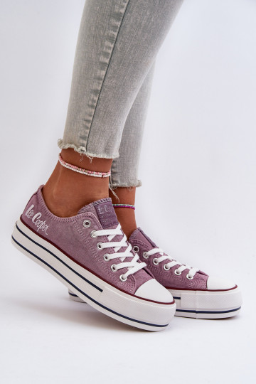 Zapatos casuales con suela maciza Púrpura Lee Cooper 2