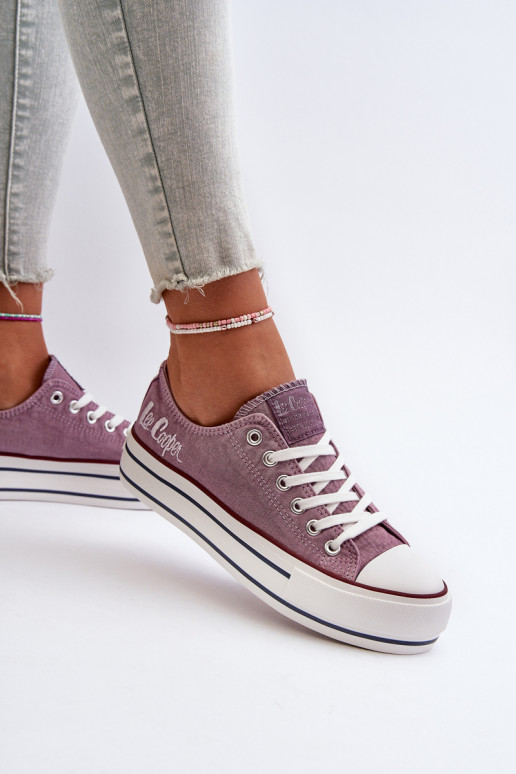 Zapatos casuales con suela maciza Púrpura Lee Cooper
