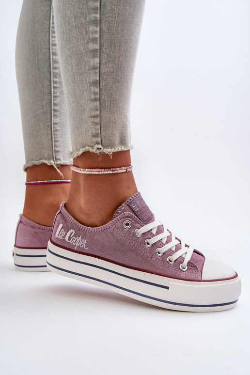 Zapatos casuales con suela maciza Púrpura Lee Cooper
