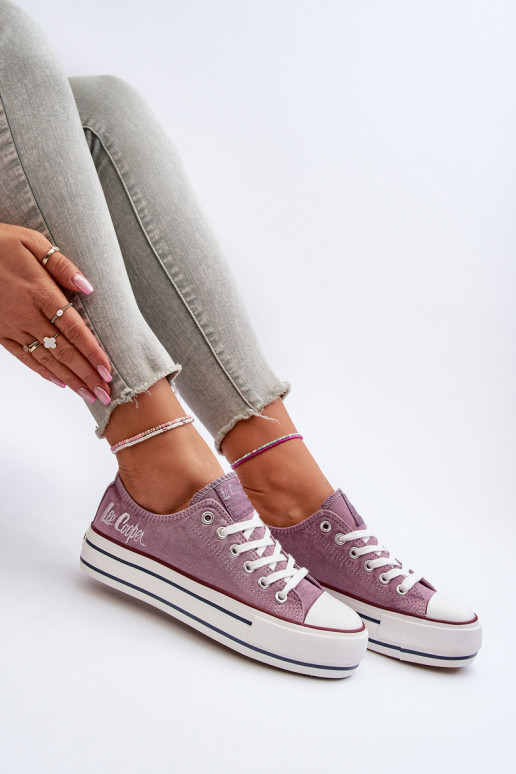 Zapatos casuales con suela maciza Púrpura Lee Cooper